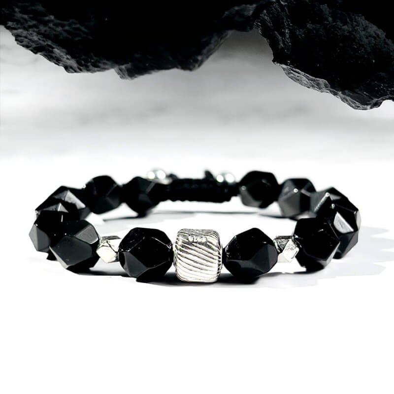 Ares Series 10mm Obsidian Bracelet for Root Chakra Protection