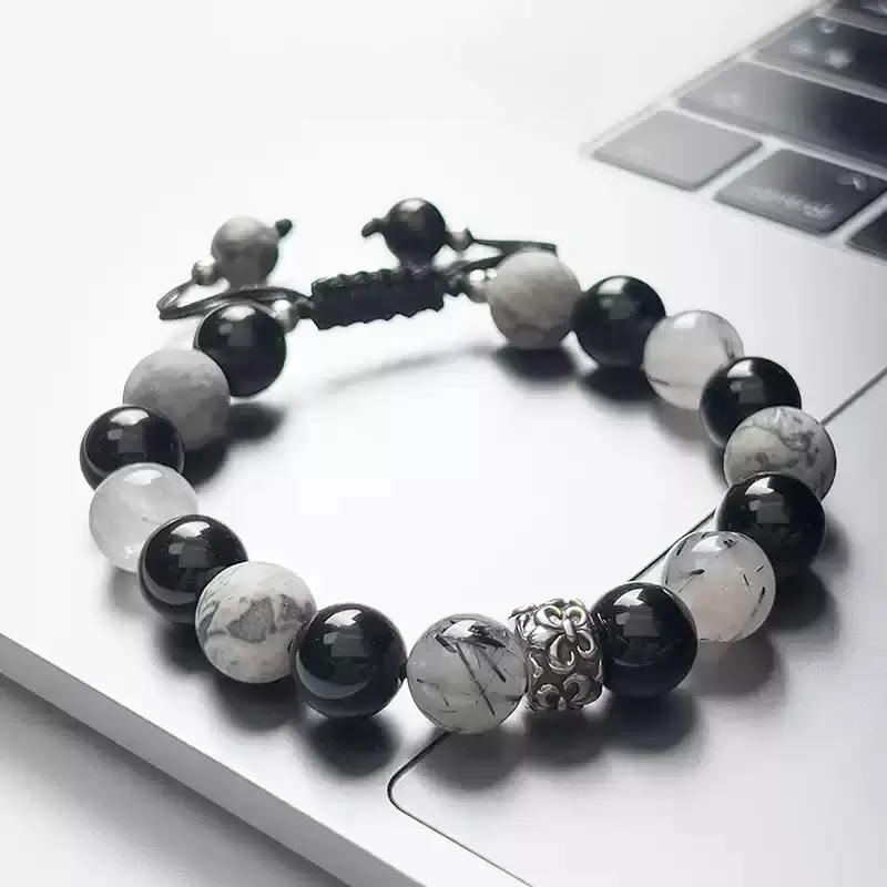 Close-up of Picasso Stone’s artistic patterns for Heart Chakra emotional balance and creative inspiration