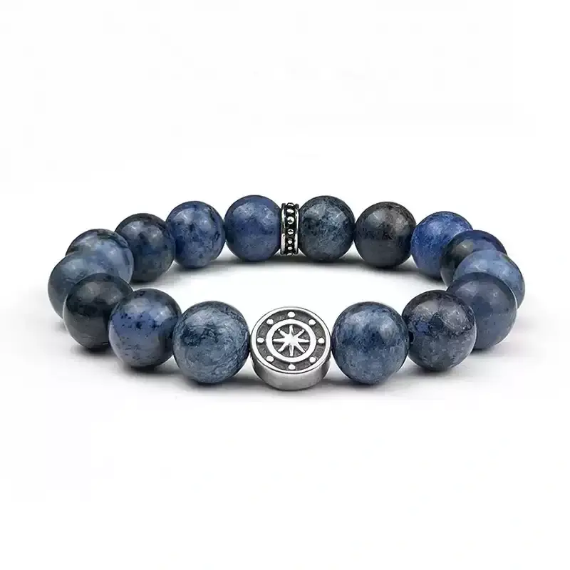 Neptune's Dumortierite Energy Bracelet - Wisdom & Intuition in Every Strand