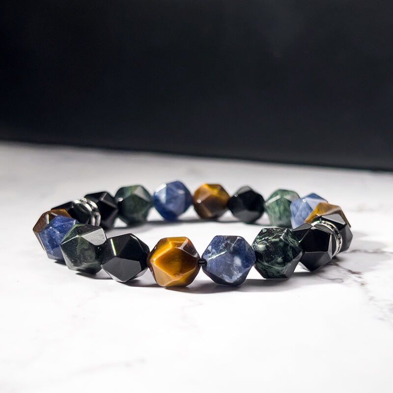 Close-up of Tiger’s Eye’s golden cat’s eye for Solar Plexus confidence and decisive action