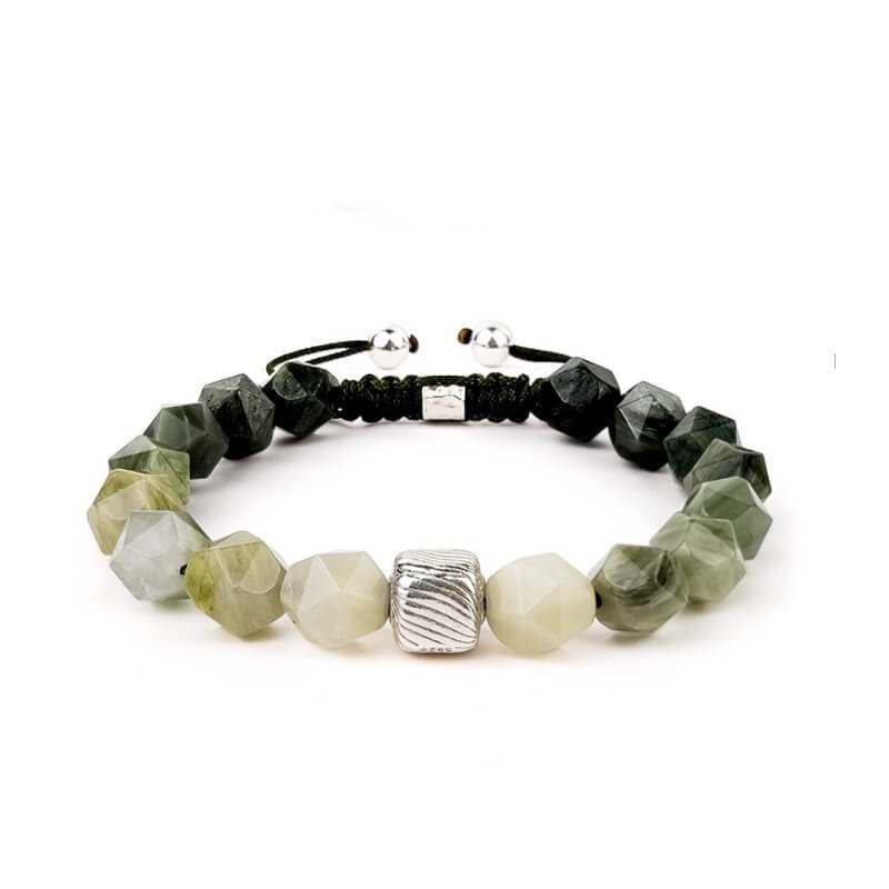 Green Amphibole Energy Bracelet from The Wizard of Oz Series for Heart and Throat Chakra Balance