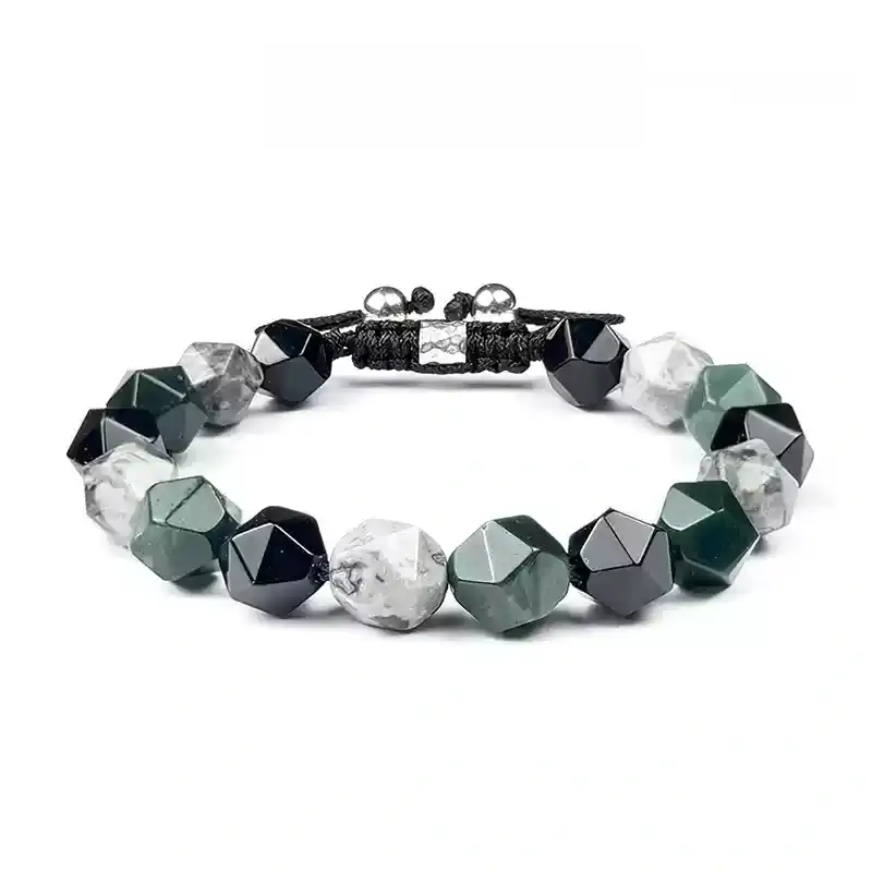 Natural gemstone healing bracelet for chakra balance and positive energy