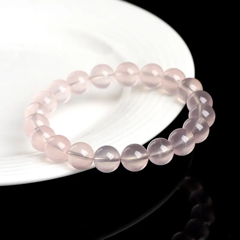 Heart chakra activation illustration for rose quartz bracelet, promoting love and emotional balance